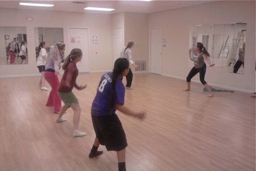 aerobics class among Navajo in Arizona